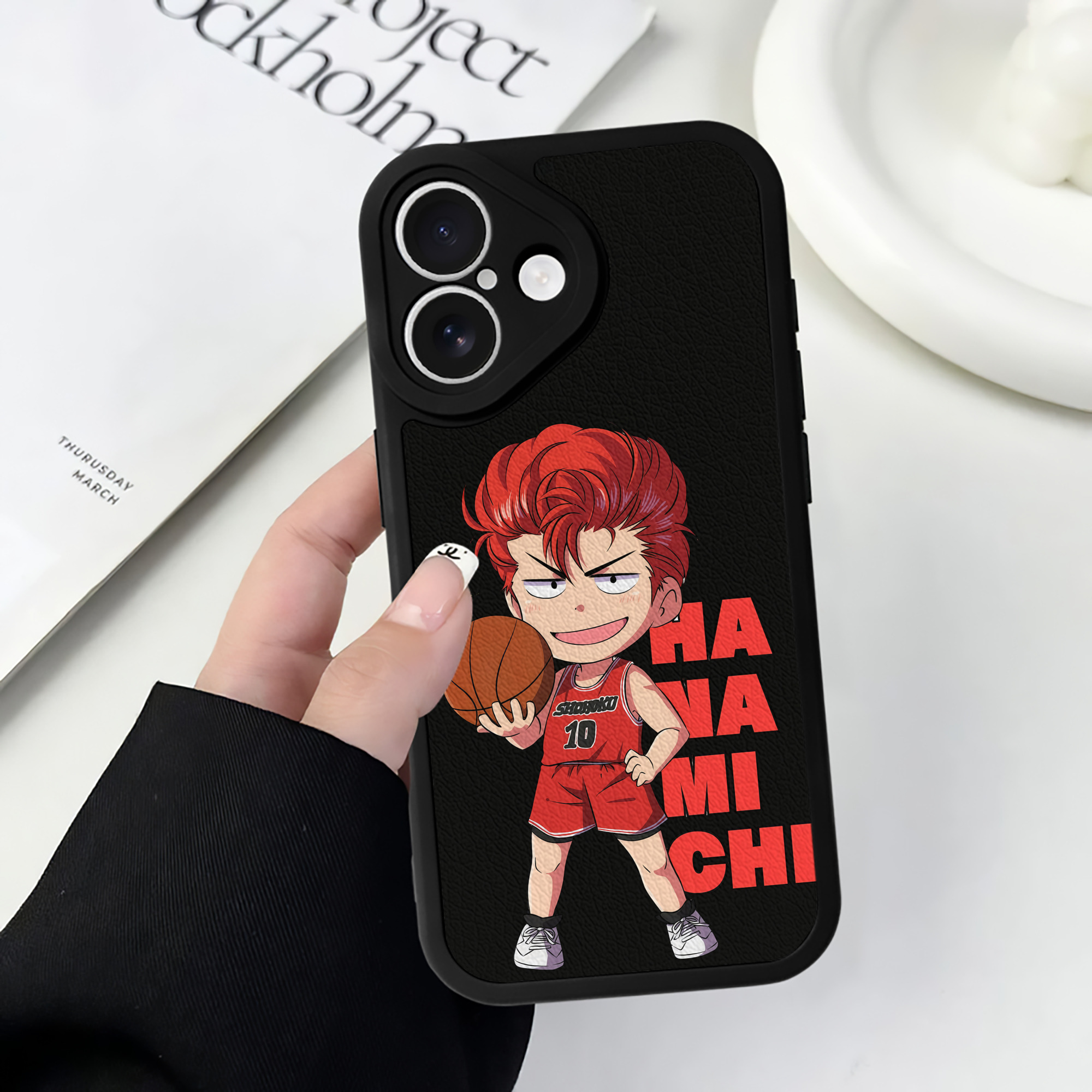 （画像用） SLAM DUNK／スラムダンク 【iPhone 16シリーズ対応】シリコンスマホケース（レザー調） 材質：シリコン